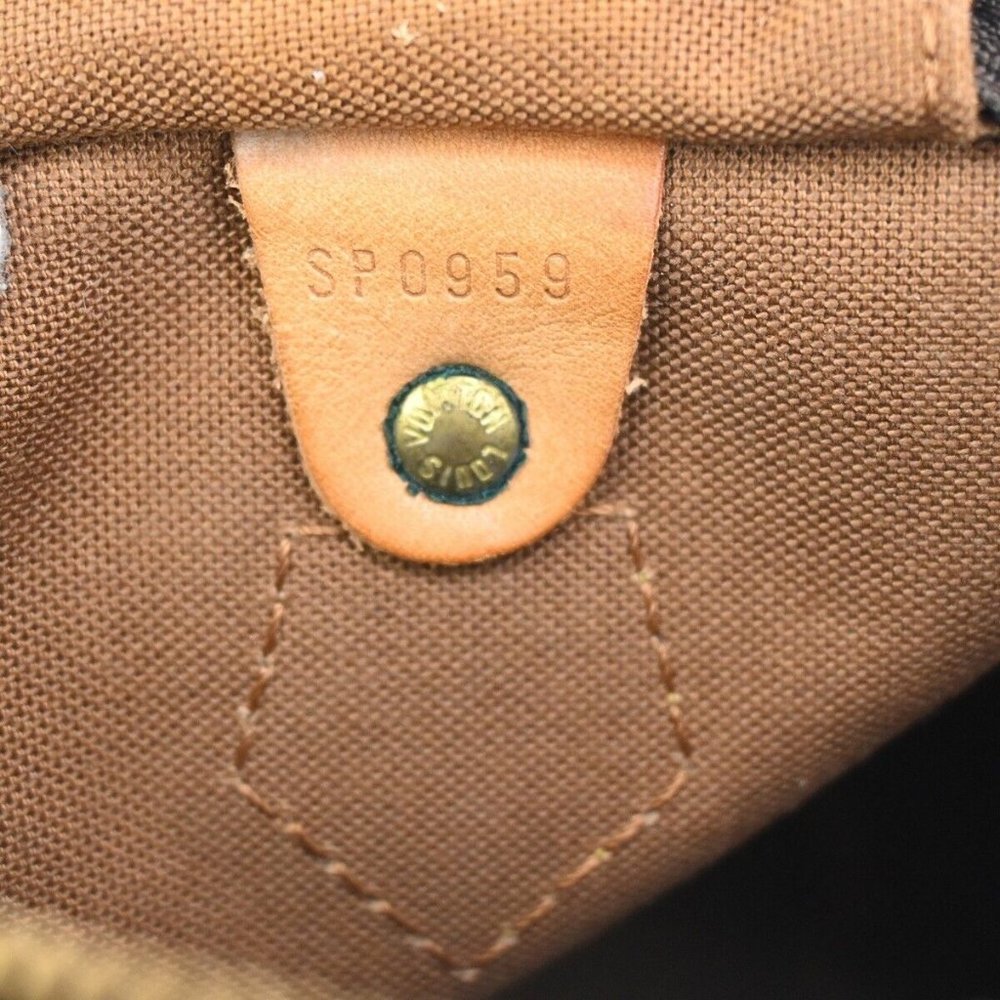 Authentic LOUIS VUITTON Speedy 30 Travel Hand Bag Monogram Leather Brown - Picture 2 of 16